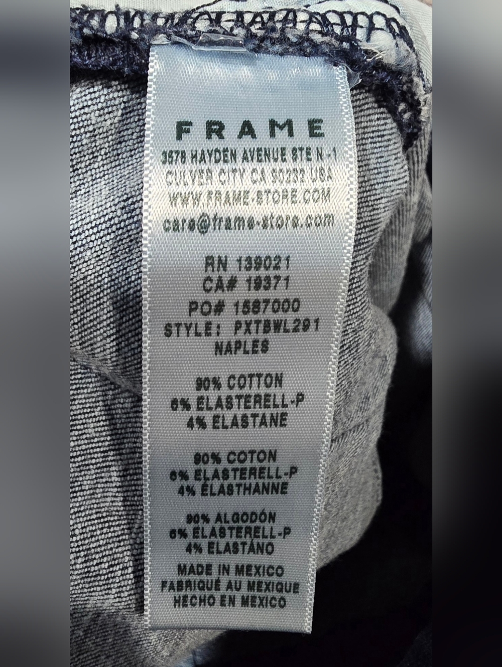 Frame Triple Binding High Waisted Wide Leg Jeans Size 31 - Picture 8 of 8